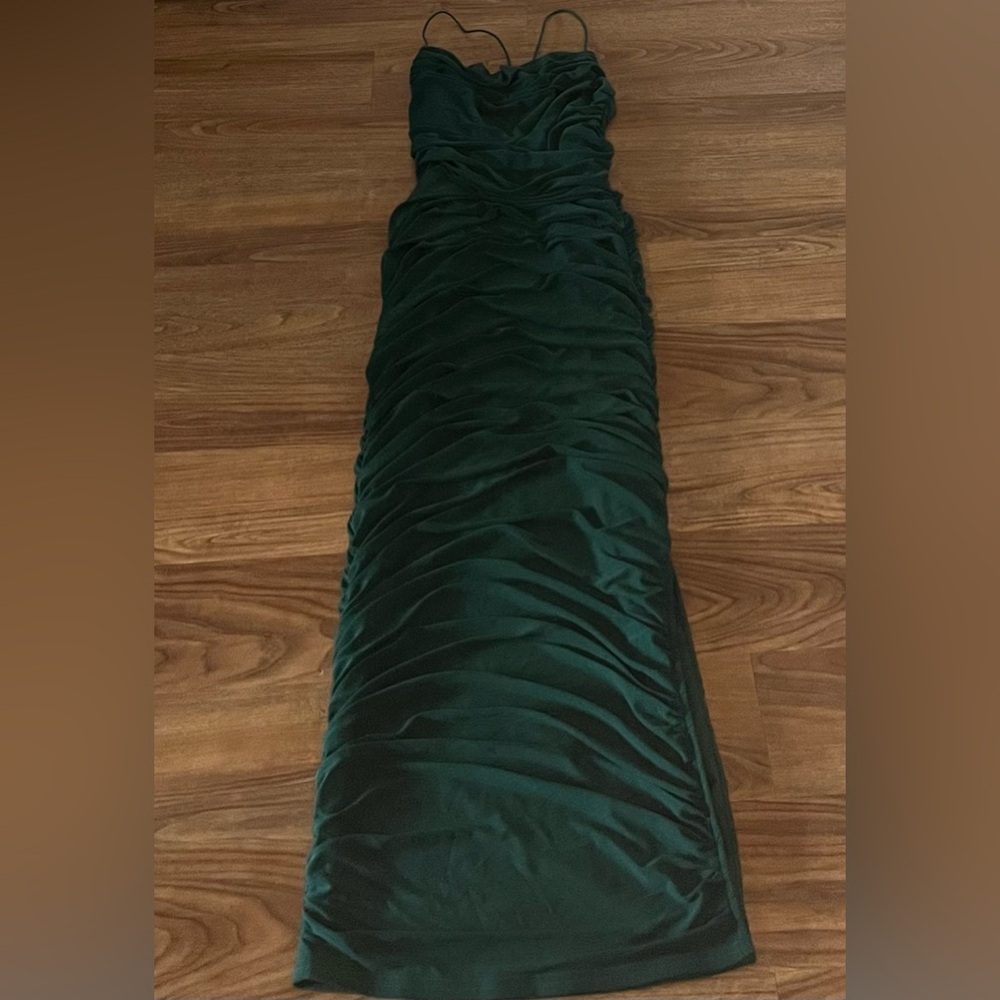 Swank a Posh Hunter Green My Moment Midi Dress
